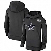 Women Dallas Cowboys Anthracite Nike Crucial Catch Performance Hoodie,baseball caps,new era cap wholesale,wholesale hats